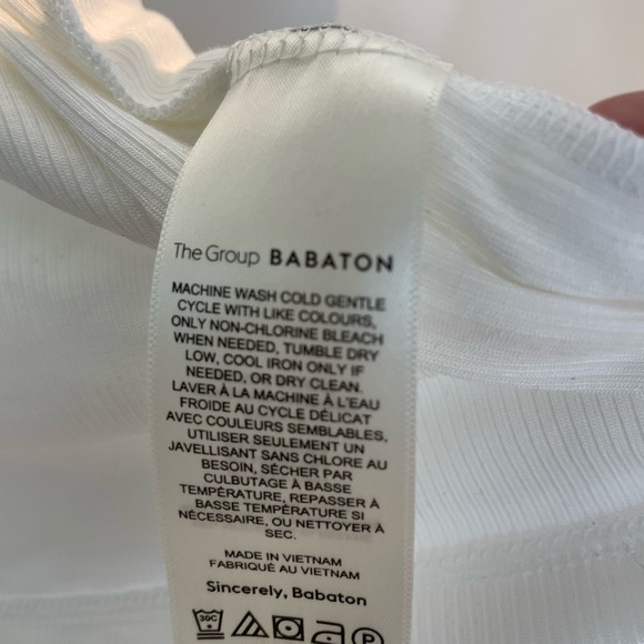 NWT BABATON Micro Rib Tee - Picture 3 of 4